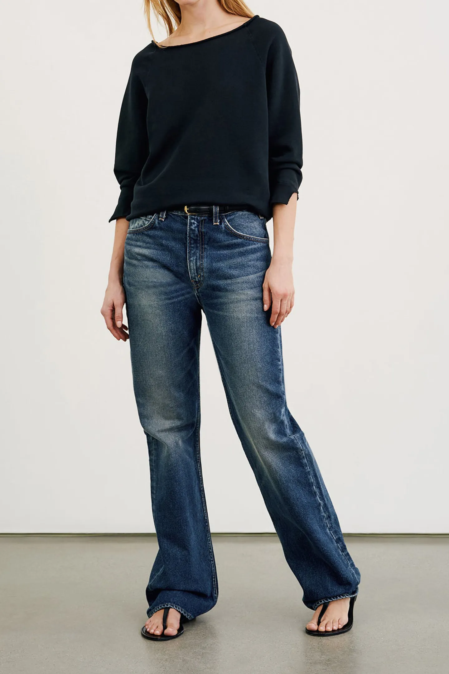 sweatshirt_luka_in_washed_2.webp Nili Lotan Hoodies & Sweatshirts<Sweatshirt Luka in Washed Black