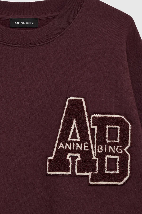 Anine Bing Hoodies & Sweatshirts<Sweatshirt Miles in Dark Burgundy