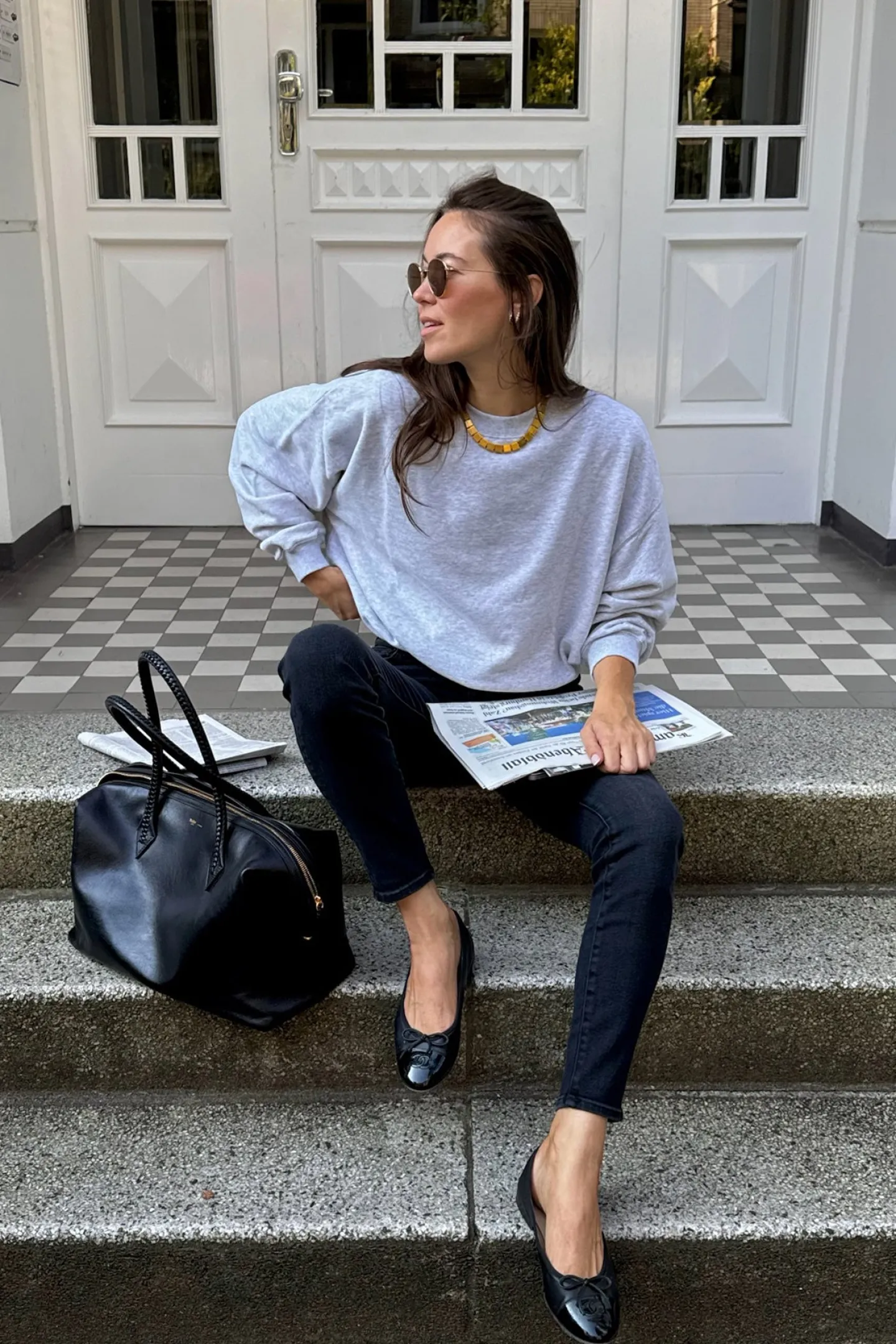 sweatshirt_montmartre_in__5-2.webp Ladneri Hoodies & Sweatshirts<Sweatshirt Montmartre in Grey Melange