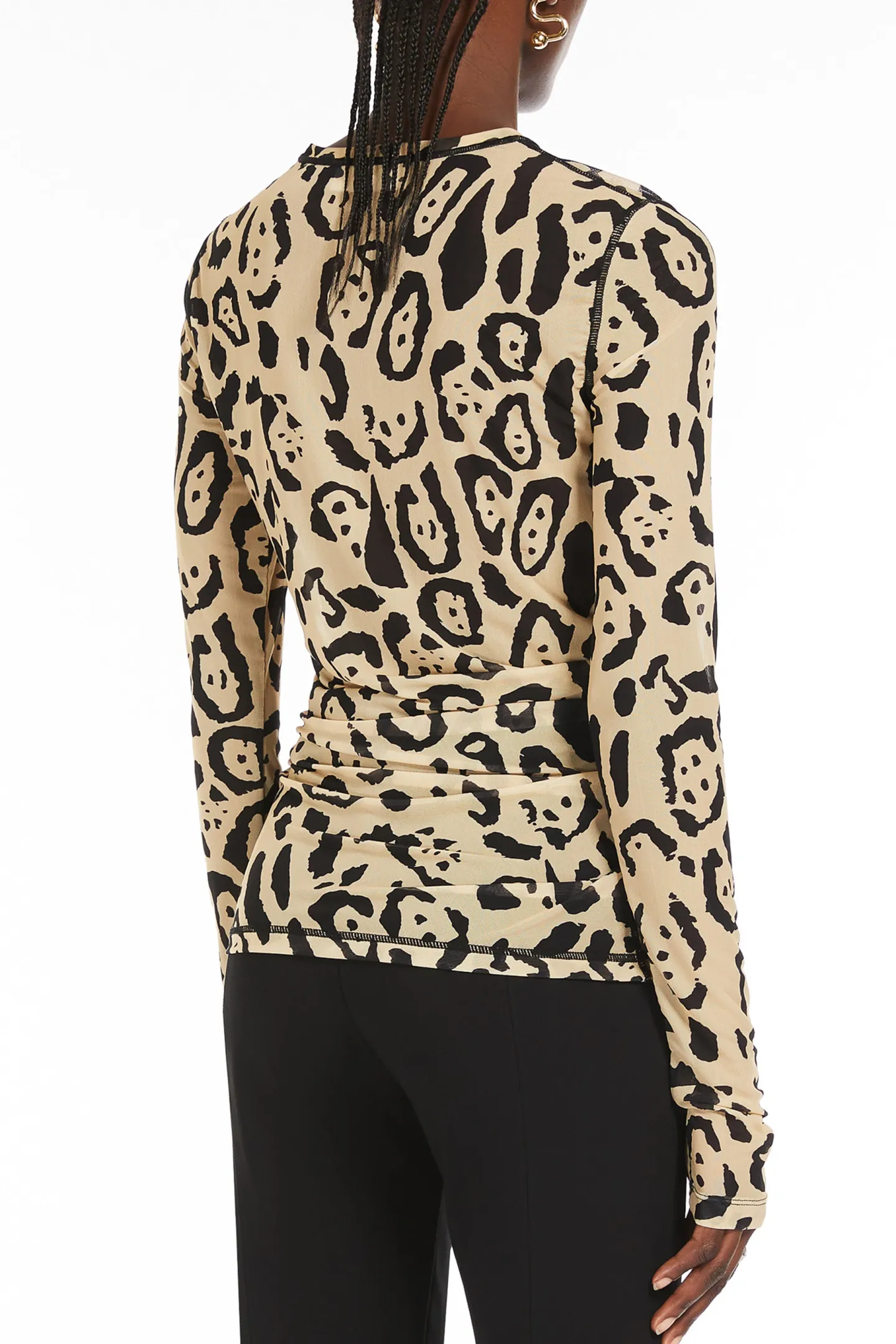top_bis_in_leopard_4.webp Sportmax Blusen & Tops<Top Bis in Leopard