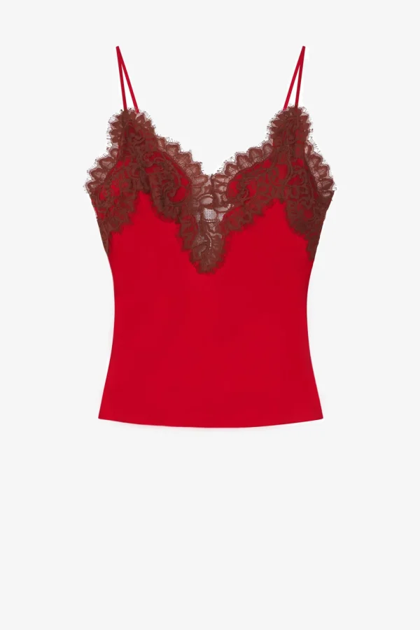 A.L.C. Blusen & Tops<Top Lennon in Really Red/Bosco