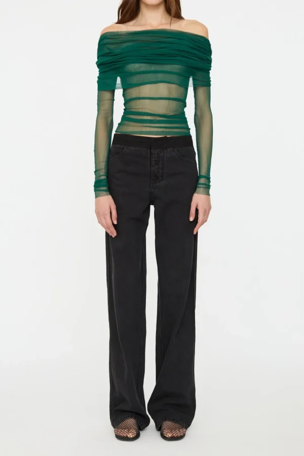 Christopher Esber Blusen & Tops<Top Veiled in Evergreen