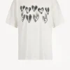 Anine Bing Shirts, Tank Tops & Longsleeves<T-Shirt Cade Hearts in Ivory