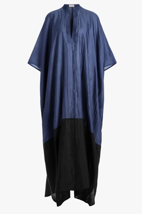The Rose Ibiza Kleider<Tunika Bicolor in Blau/Schwarz