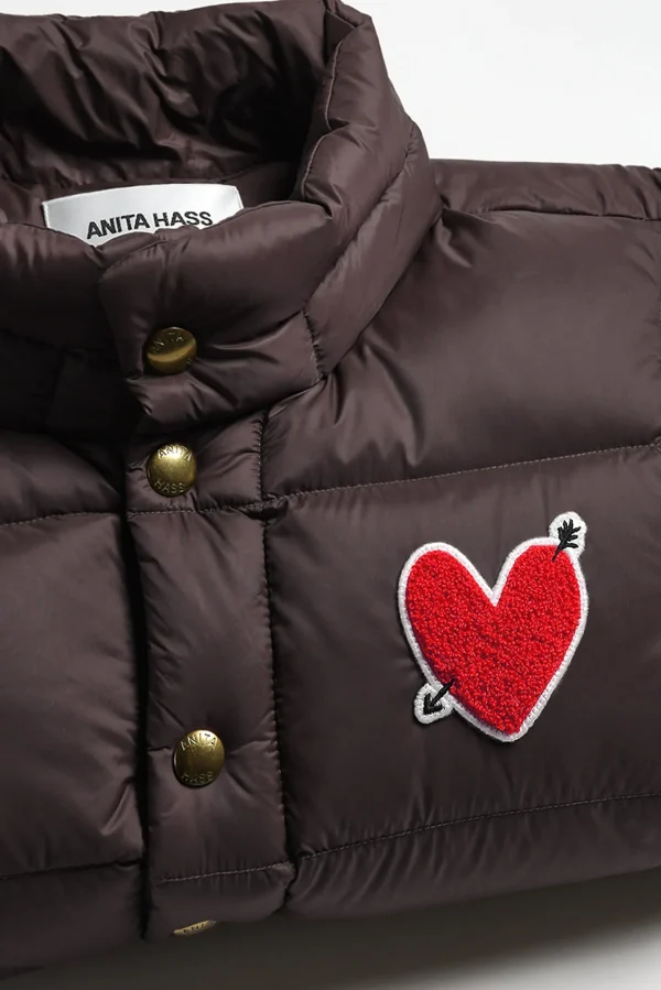 Anita Hass Jacken & Westen<Weste 'Heart' in Chocolate