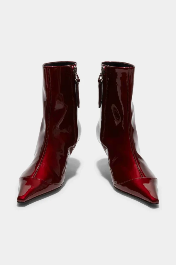 aeyde Stiefel & Boots<Boots Roe in Red Metallic