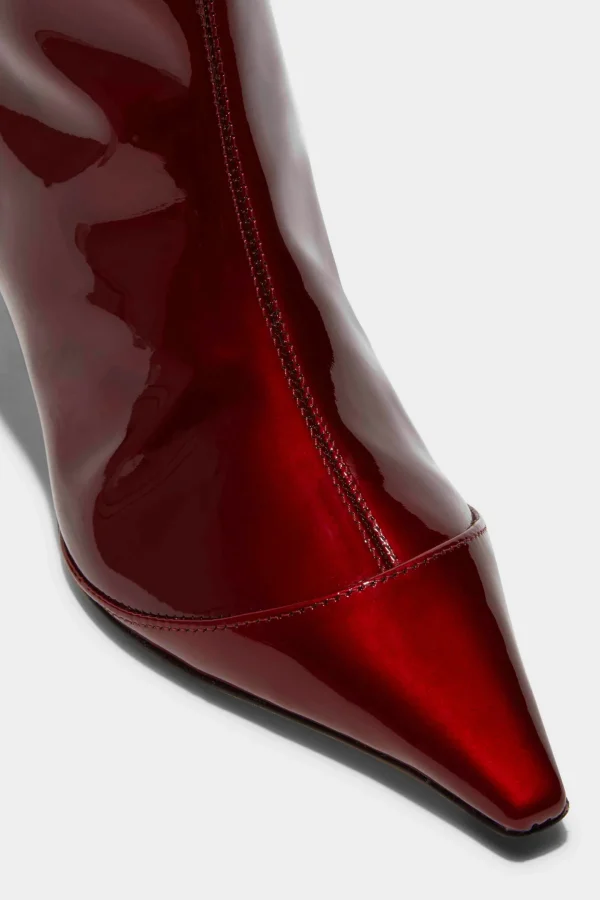 aeyde Stiefel & Boots<Boots Roe in Red Metallic