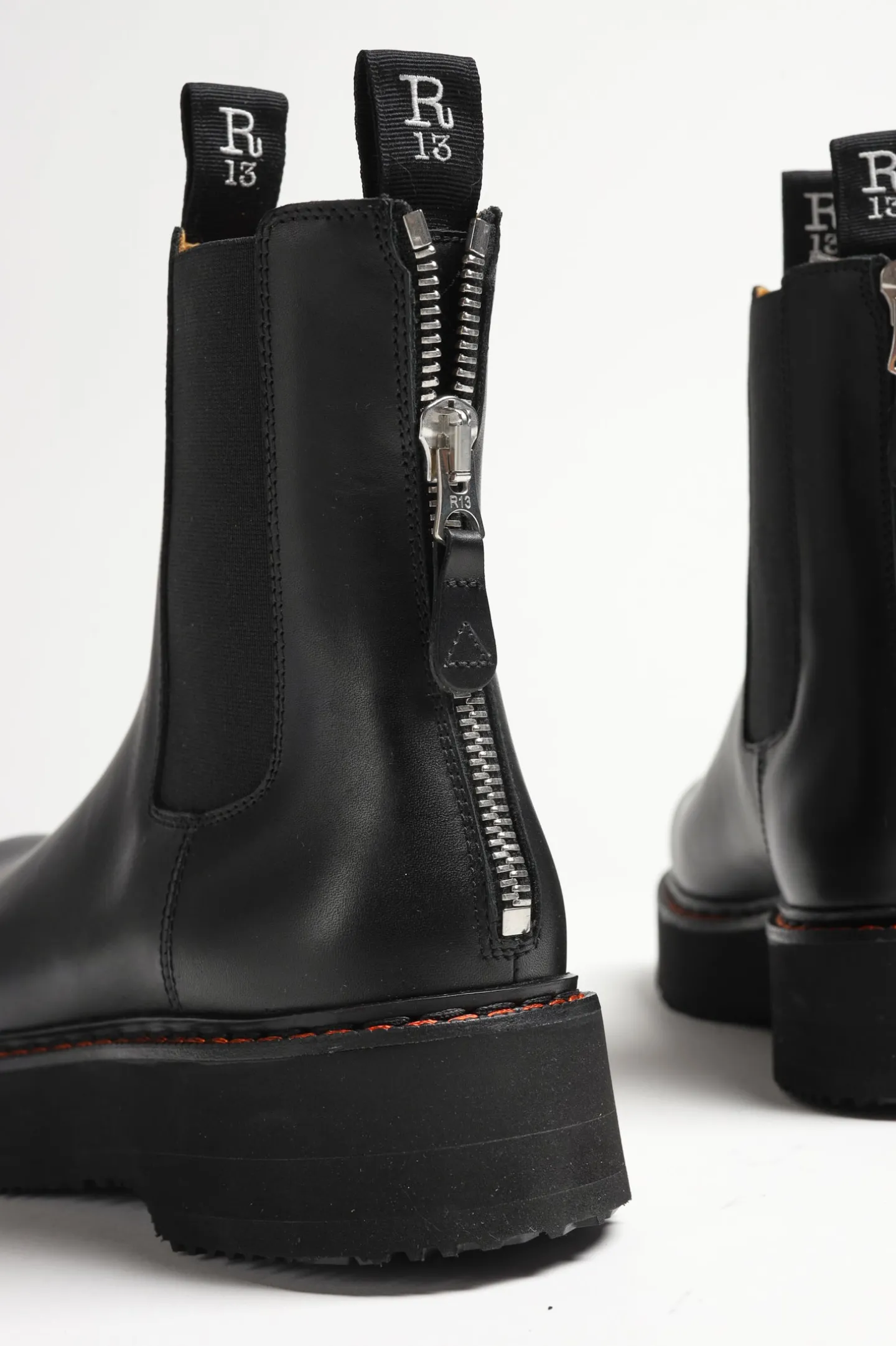 boots_single_stack_chelse_1.webp R13 Stiefel & Boots<Boots Single Stack Chelsea in Schwarz