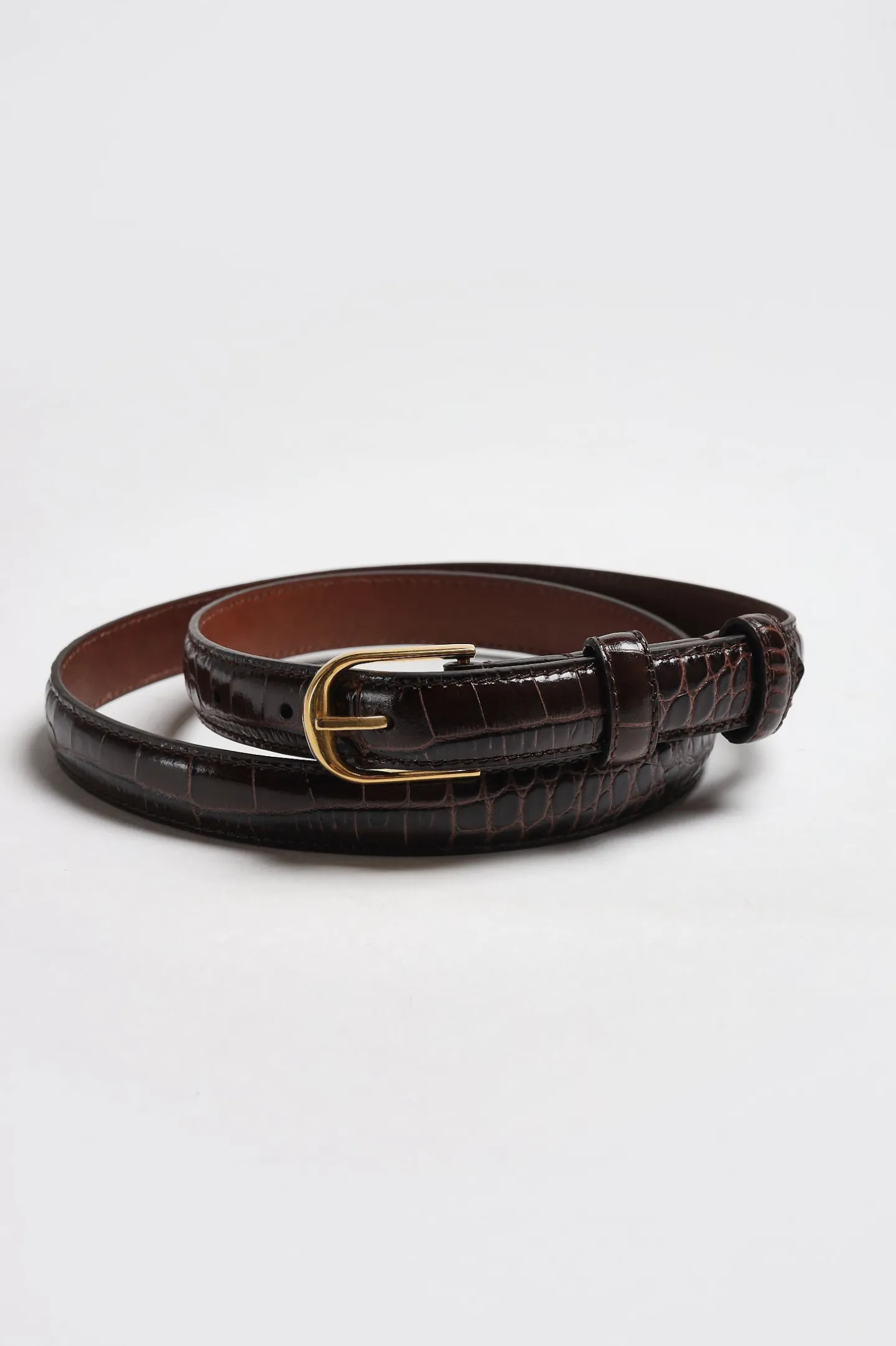grtel_jane_in_brauncroco_2.webp Nili Lotan Gürtel<Gürtel Jane in Braun/Croco