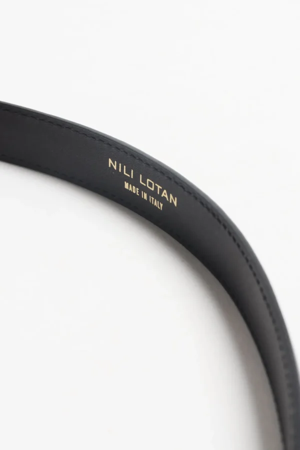 Nili Lotan Gürtel<Gürtel Jane Shiny Brass in Schwarz