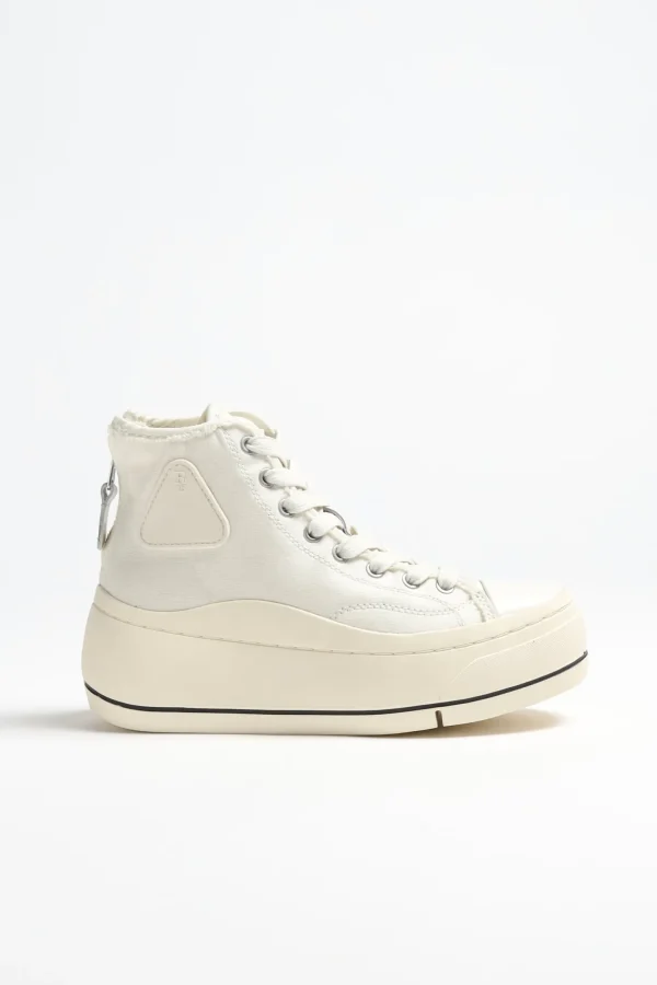 R13 Sneaker | High Top<High Top Sneaker in Ecru