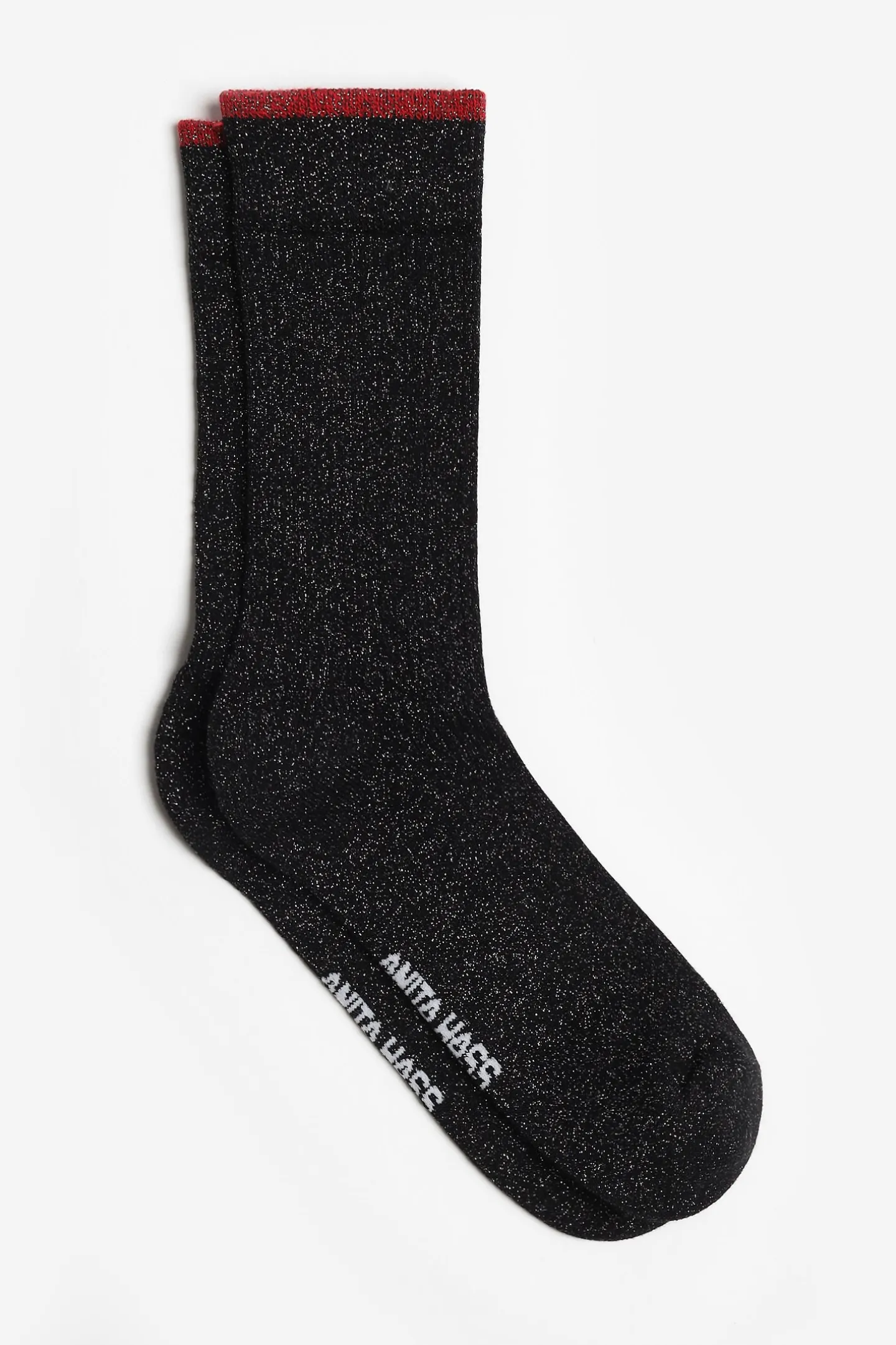 lurexsocken_in_schwarzrot_3.webp Anita Hass Socken<Lurexsocken in Schwarz/Rot