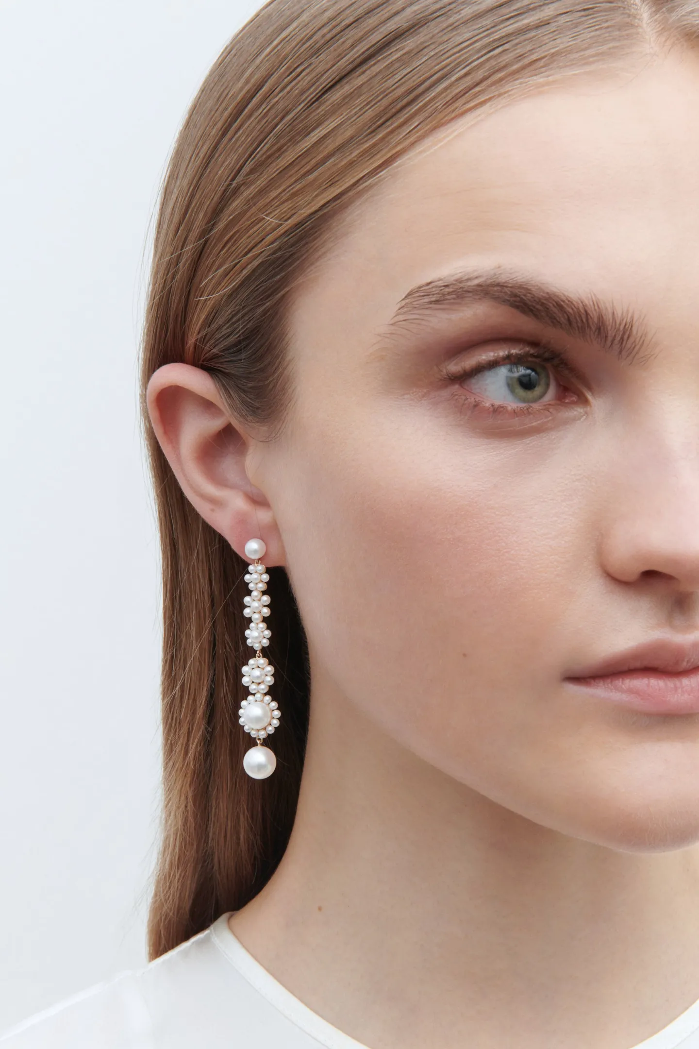 ohrringe_grande_fleur_jea_1.webp Sophie Bille Brahe Schmuck | Fine Jewelry<Ohrringe Grande Fleur Jeanne