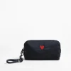 Anita Hass Clutches & Pouches<Pouch 'Heart' in Navy Nylon