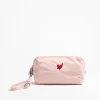Anita Hass Clutches & Pouches<Pouch 'Heart' in Rose Nylon