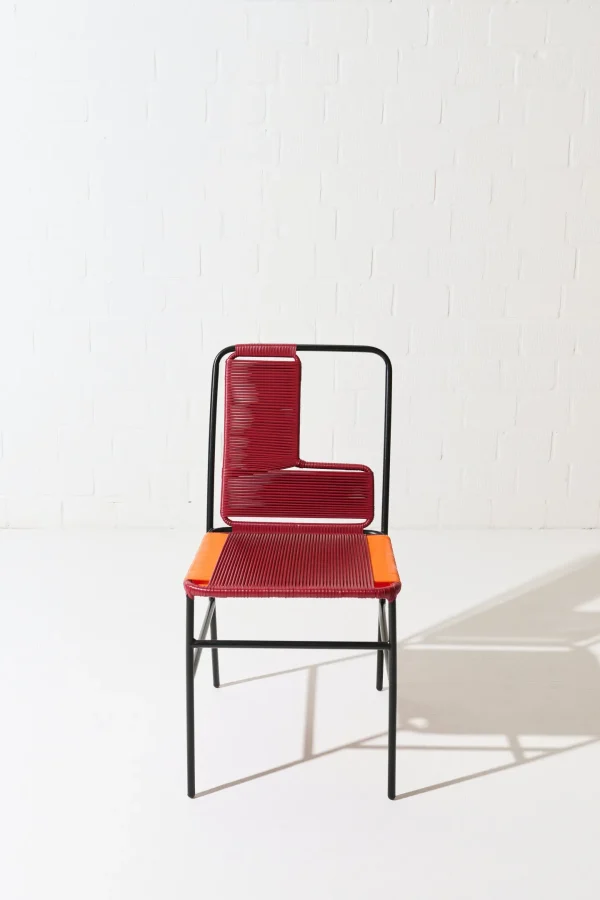 Dorothee Schumacher x Tucurinca Home<Stühle Love 4er Set in Rojo Vino Orange Mix