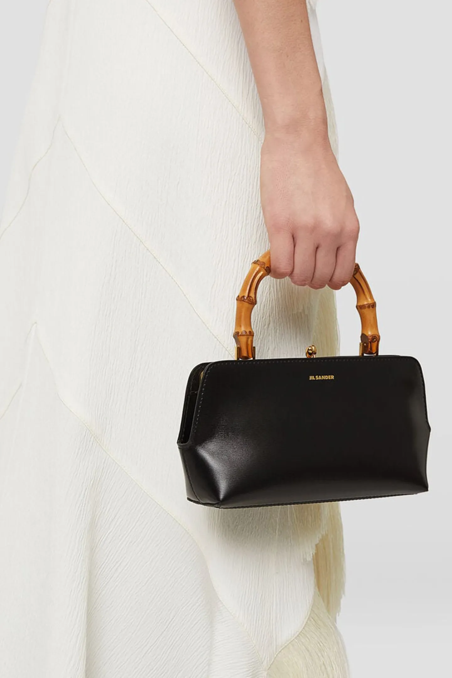 tasche_goji_bamboo_mini_i_1.webp Jil Sander Handtaschen | Crossbody<Tasche Goji Bamboo Mini in Schwarz