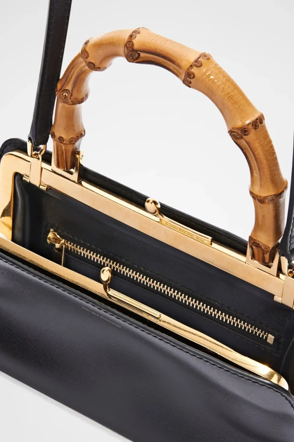 Jil Sander Handtaschen | Crossbody<Tasche Goji Bamboo Mini in Schwarz