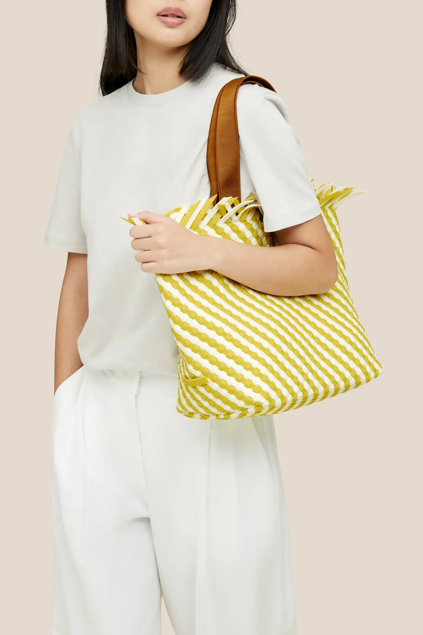 tasche_havana_medium_in_s_1.webp Naghedi Shopper | Schultertaschen<Tasche Havana Medium in Soleil