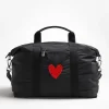 Anita Hass Shopper<Tasche 'Heart' in Black Nylon