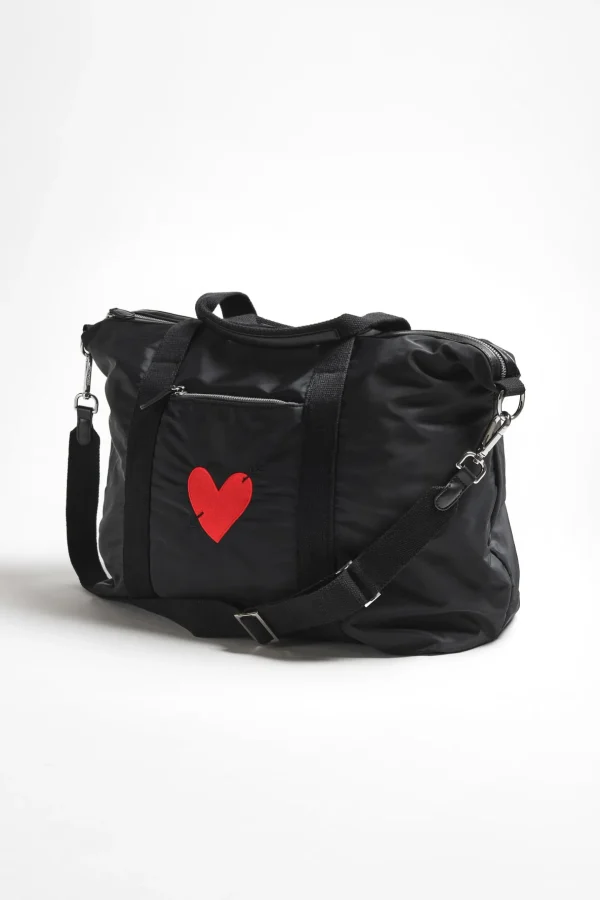 Anita Hass Shopper<Tasche 'Heart' in Black Nylon