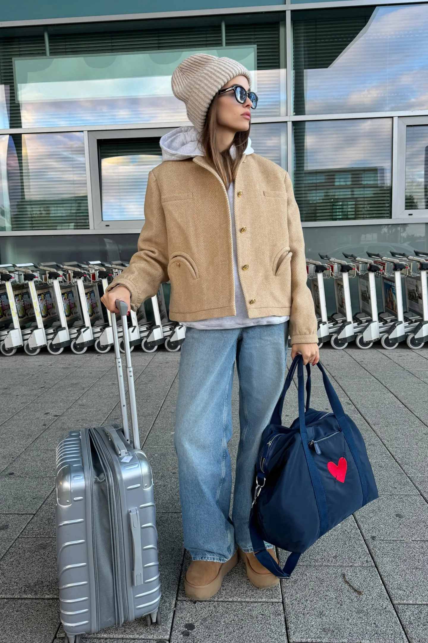 tasche_heart_in_navy_nylo_1.webp Anita Hass Shopper<Tasche 'Heart' in Navy Nylon