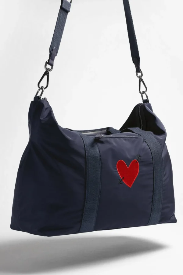 Anita Hass Shopper<Tasche 'Heart' in Navy Nylon