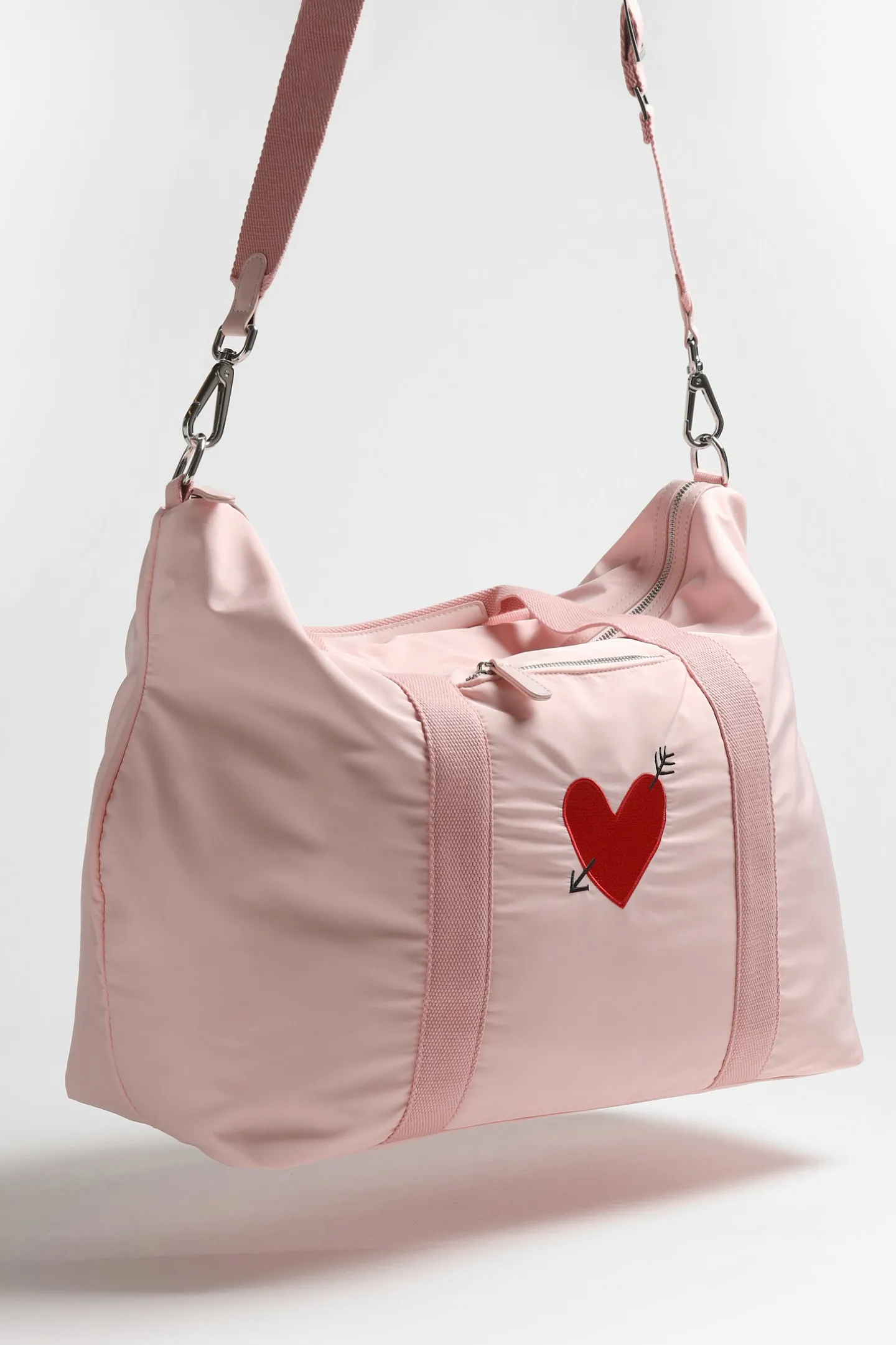 tasche_heart_in_rose_nylo_4.webp Anita Hass Shopper<Tasche 'Heart' in Rose Nylon