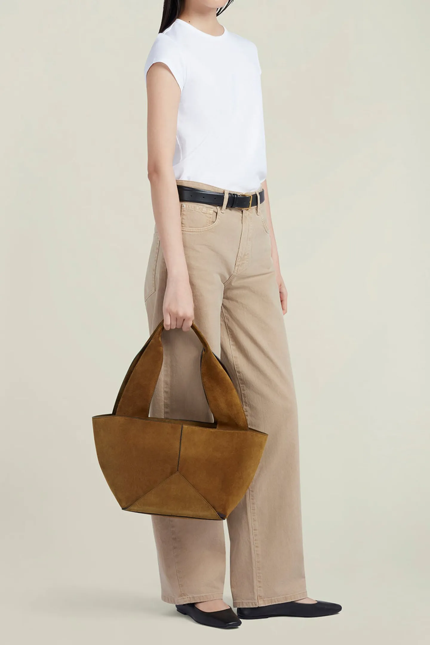tasche_market_small_in_su_1.webp Métier Shopper | Schultertaschen<Tasche Market Small in Suede Marrakech