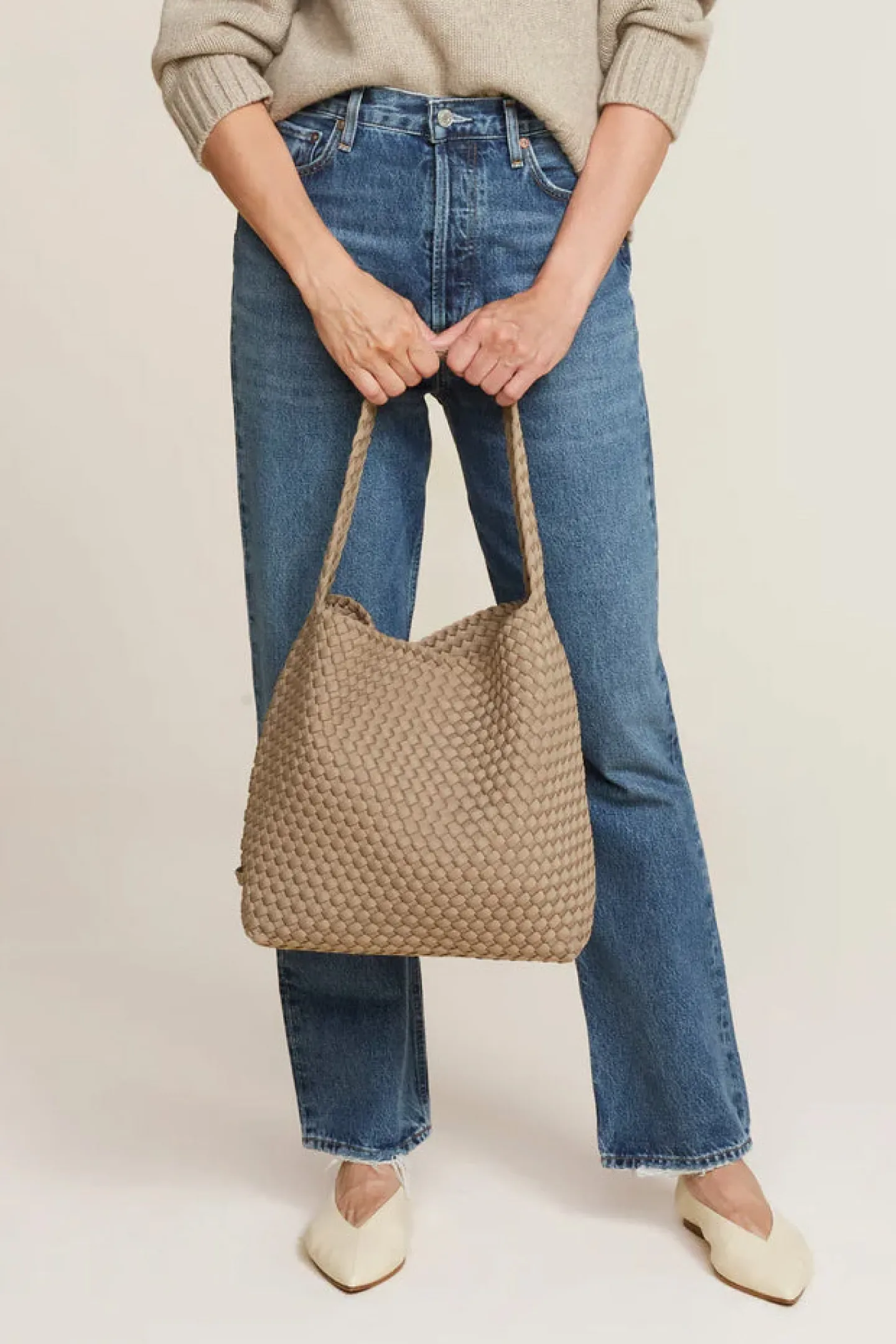 tasche_nomad_in_cashmere_1.webp Naghedi Shopper | Schultertaschen<Tasche Nomad in Cashmere