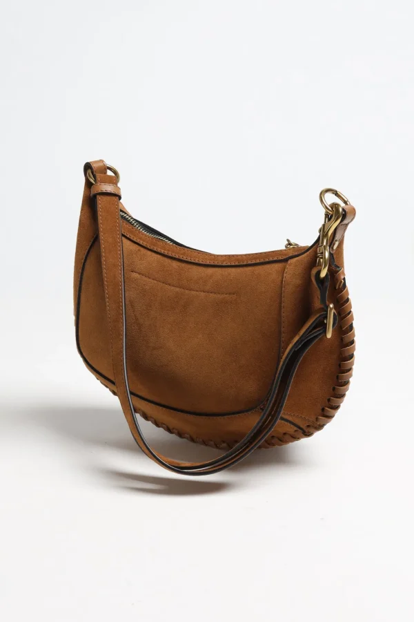 Isabel Marant Schultertaschen | Crossbody<Tasche Oskan Moon Suede in Cognac