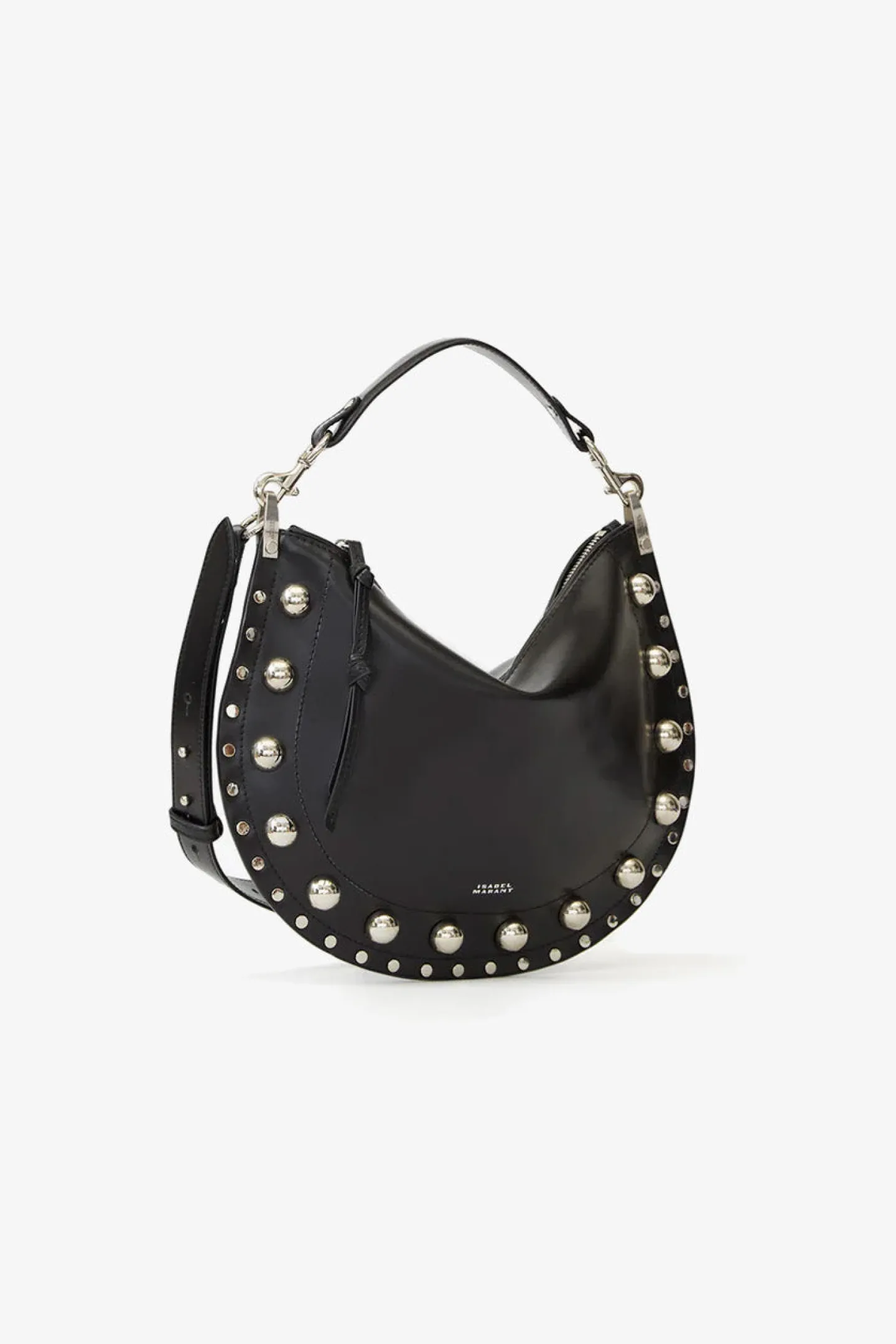 tasche_oskan_soft_zip_in__4.webp Isabel Marant Schultertaschen | Handtaschen<Tasche Oskan Soft Zip in Schwarz