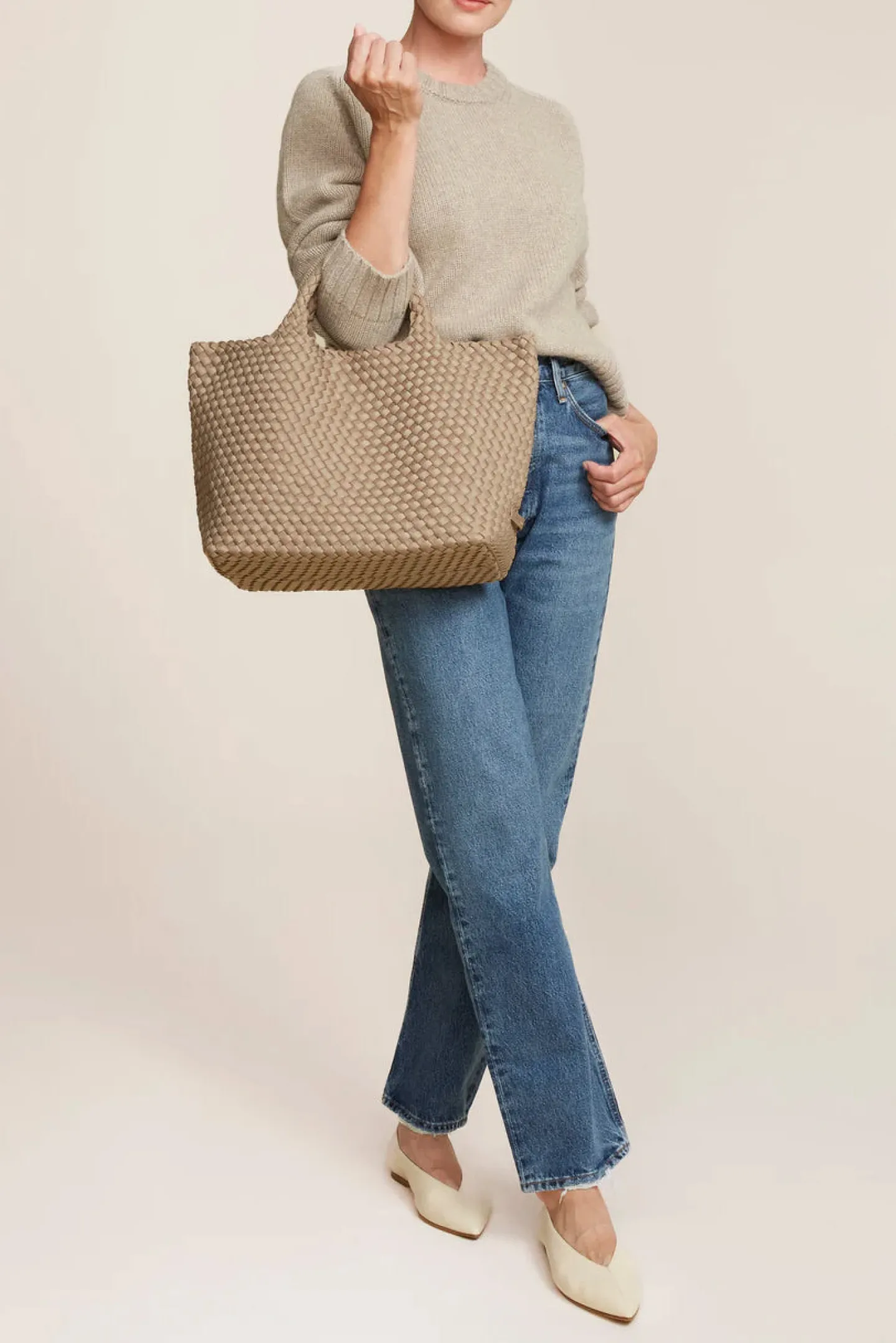 tasche_st_barths_medium_i_2-4.webp Naghedi Shopper | Schultertaschen<Tasche St. Barths Medium in Cashmere