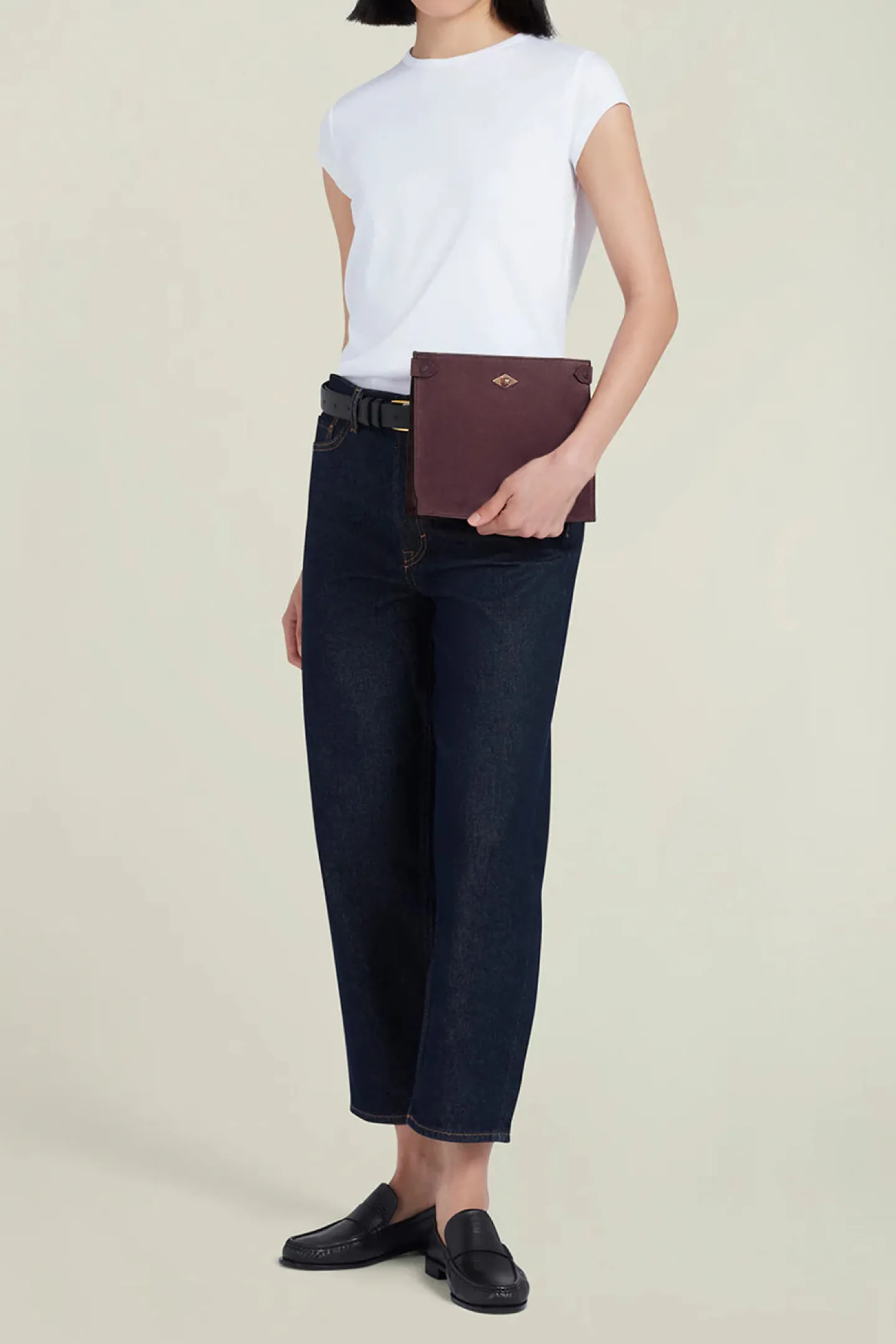 tasche_stowaway_suede_in__1.webp Métier Schultertaschen | Crossbody<Tasche Stowaway Suede in Amarone