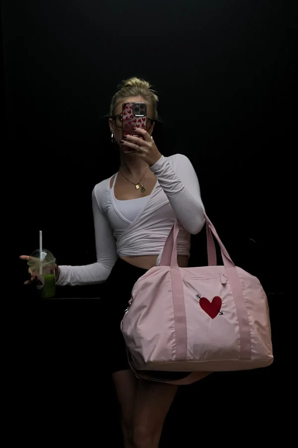 Anita Hass Shopper<Taschen Set 'Heart' in Rose Nylon