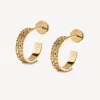 Lilian von Trapp Schmuck | Fine Jewelry<Tile Creoles Full Diamonds in Gold